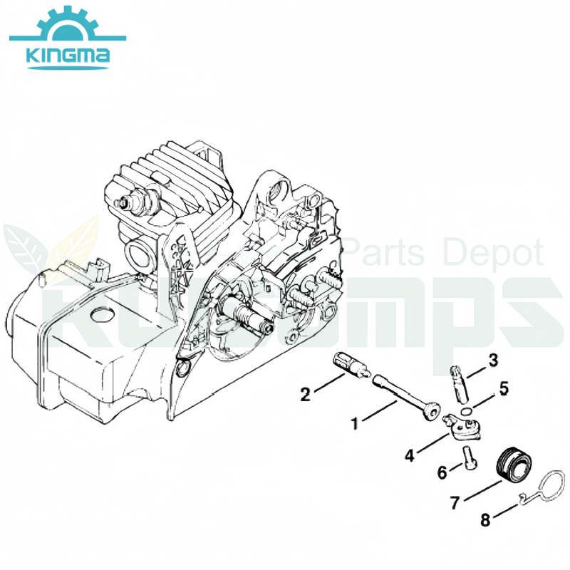 Oil Pump Diagram for Stihl 023 025 Ms230 Ms250 Ms230(C-BE) Ms250C Chainsaw Gasoline Chainsaw Spare Parts