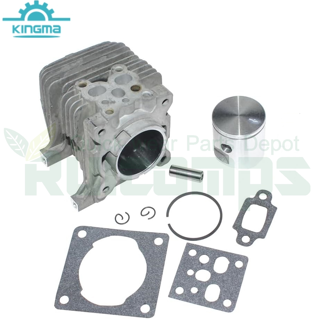 34mm Cylinder Piston Kit Cylinder Assembly Compatible with Stihl FS38 2-Mix FS55 2-Mix FS55R 2-Mix