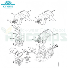 Stihl 017 018 Ms170 Ms180 Ms170c Ms180c Chainsaw Spare Parts- Air Filter Shroud Newer Style Air Filter for Stihl Ms170 Ms180 Ms170c Ms180c