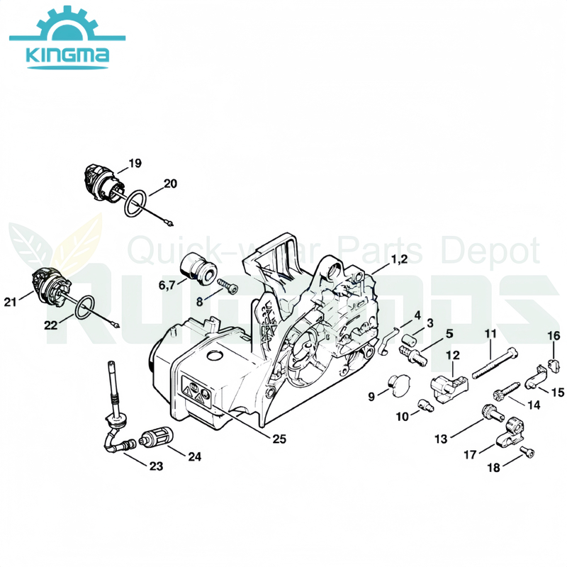 Engine Housing for Stihl 021 023 025 Ms210 Ms230 Ms250 Gas Chainsaw Parts Chainsaw Spare Parts Replacement Parts in After Market