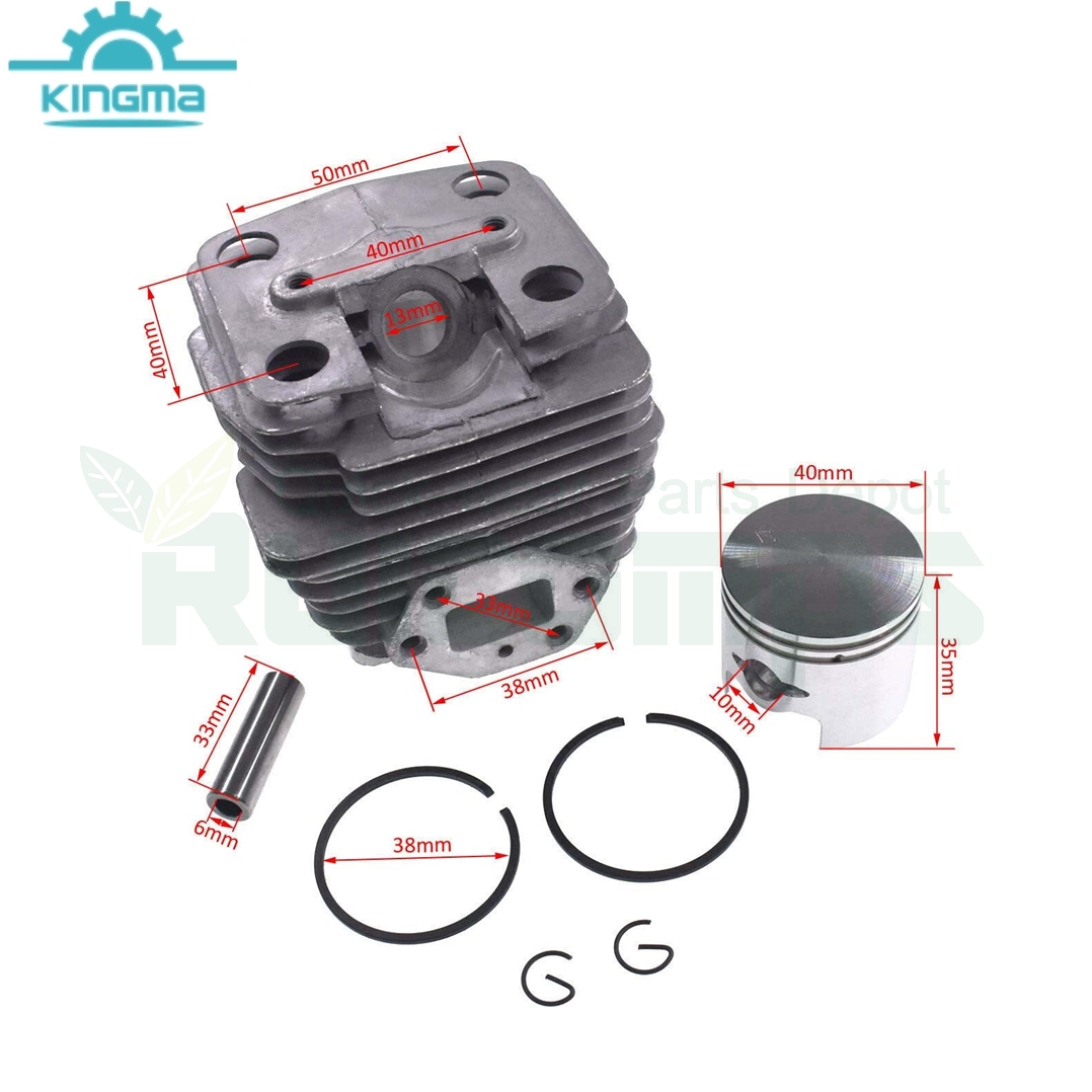 Cylinder Piston Kit HUSQVARNA 143R Brush Cutter Zenoah G43 G45 G4K BC4310