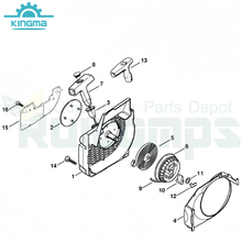 Fan Housing with Rewind Starter Diagram for Stihl 021 023 025 Ms210 Ms230 Ms250 Chainsaw Gasoline Chainsaw Spare Parts Replacement Parts in After Market