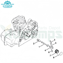 Oil Pump Diagram for Stihl 023 025 Ms230 Ms250 Ms230(C-BE) Ms250C Chainsaw Gasoline Chainsaw Spare Parts