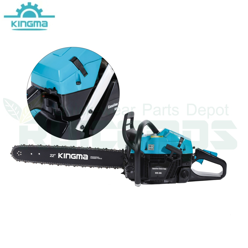 H365 Chainsaw 65cc Professional Forestry Tool Gas Powered 24 Inch Bar 3.4kw Engine