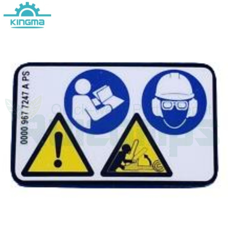 Ms 361 Stihl Warning Pictograph / Decal / Sticker 0000 967 7247