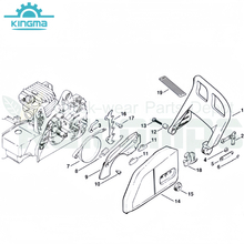 Chain And Brake Diagram of Stihl Chainsaw 021 023 025 Ms210 Ms230 Ms250 Gasoline Chainsaw Chainsaw Spare Parts 