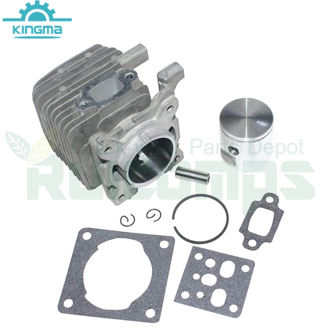 34mm Cylinder Piston Kit Cylinder Assembly Compatible with Stihl FS38 2-Mix FS55 2-Mix FS55R 2-Mix