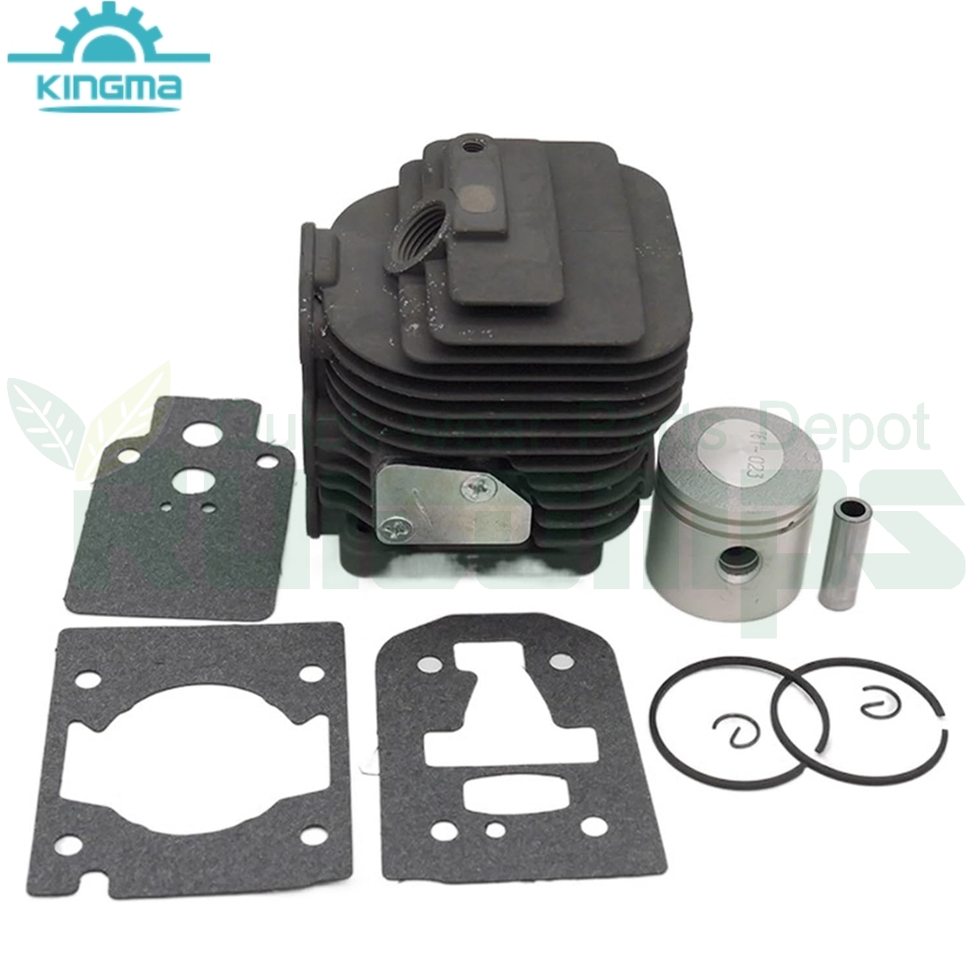 Cylinder Kit Cylinder Piston Kit 34mm for Kawasaki Brush Cutter Trimmer Leaf Blower Lawn Mower Engine TJ27 TJ27E