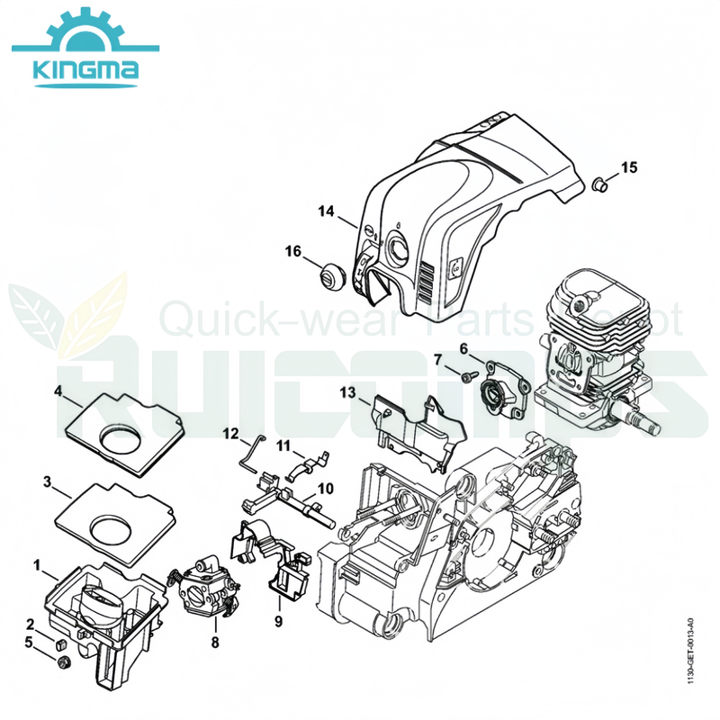 Stihl 017 018 Ms170 Ms180 Ms170c Ms180c Chainsaw Spare Parts- Air Filter Shroud Newer Style Air Filter for Stihl Ms170 Ms180 Ms170c Ms180c