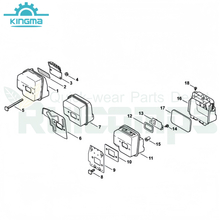 Stihl 017 018 Ms170 Ms180 Chainsaw Stihl Gasoline Chainsaw Spare Parts- Muffler Diagram