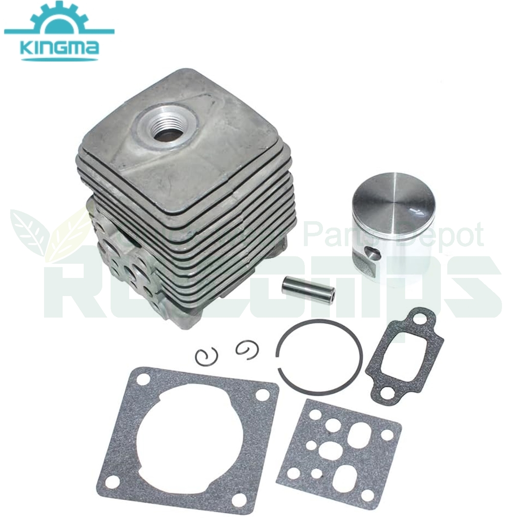 34mm Cylinder Piston Kit Cylinder Assembly Compatible with Stihl FS38 2-Mix FS55 2-Mix FS55R 2-Mix