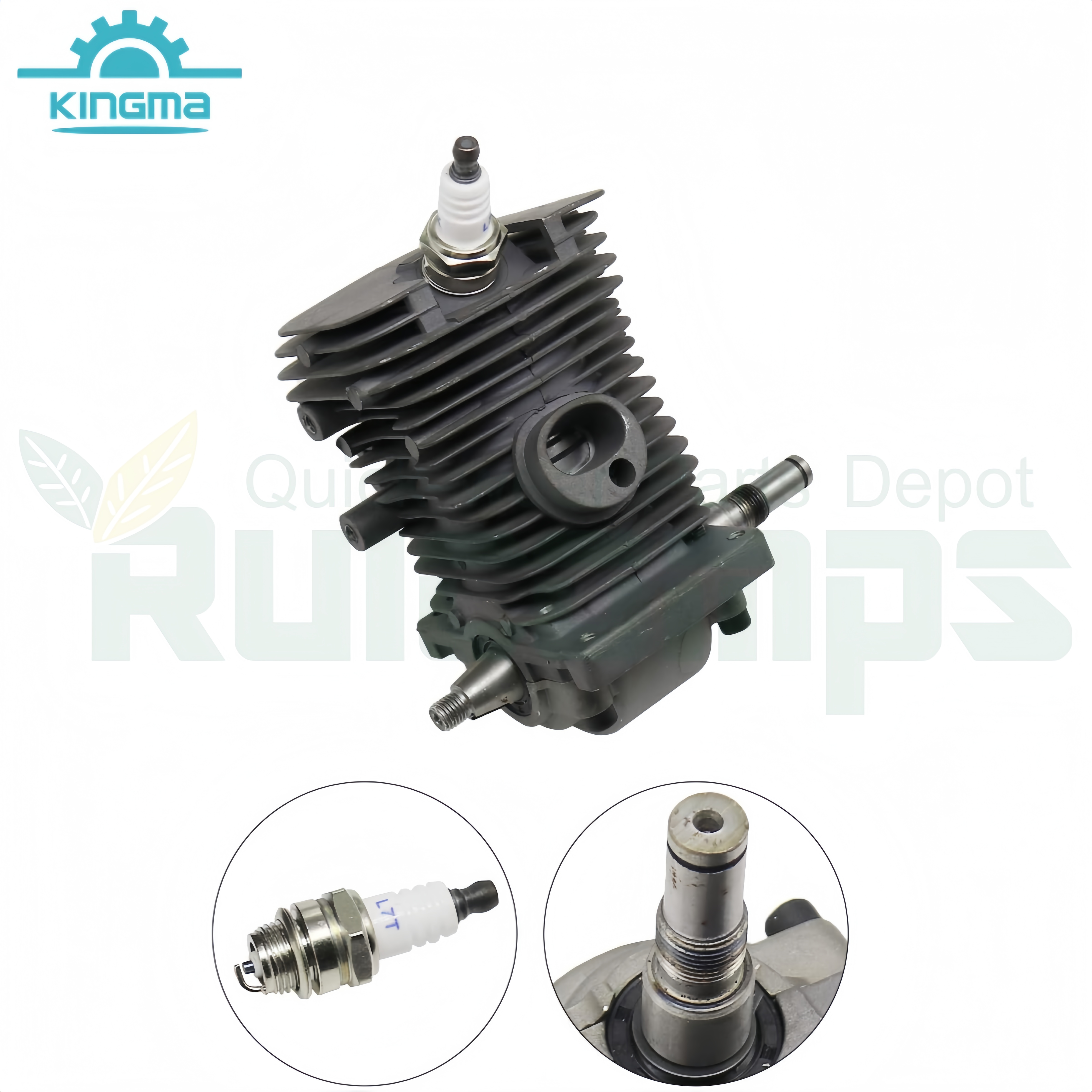 Crankcase Cylinder Engine Set Cylinder Crrankshaft Psiton Kit with Spark Plug Complete For Sitlh Chainsaw Gasoline Chains aw Ms170 Ms180 018