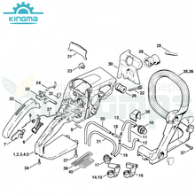 Handle Housing Diagram for Stihl 023 025 Ms230 Ms250 Ms230(C-BE) Ms250C Chainsaw Gasoline Chainsaw Spare Parts