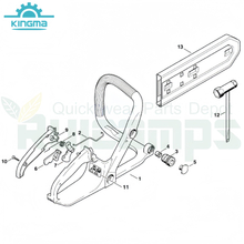 Handle Bar And Tools Diagram for Stihl 017 018 Ms170 Ms180 Gasoline Chiansaw Chainsaw Spares Chain Saw Parts