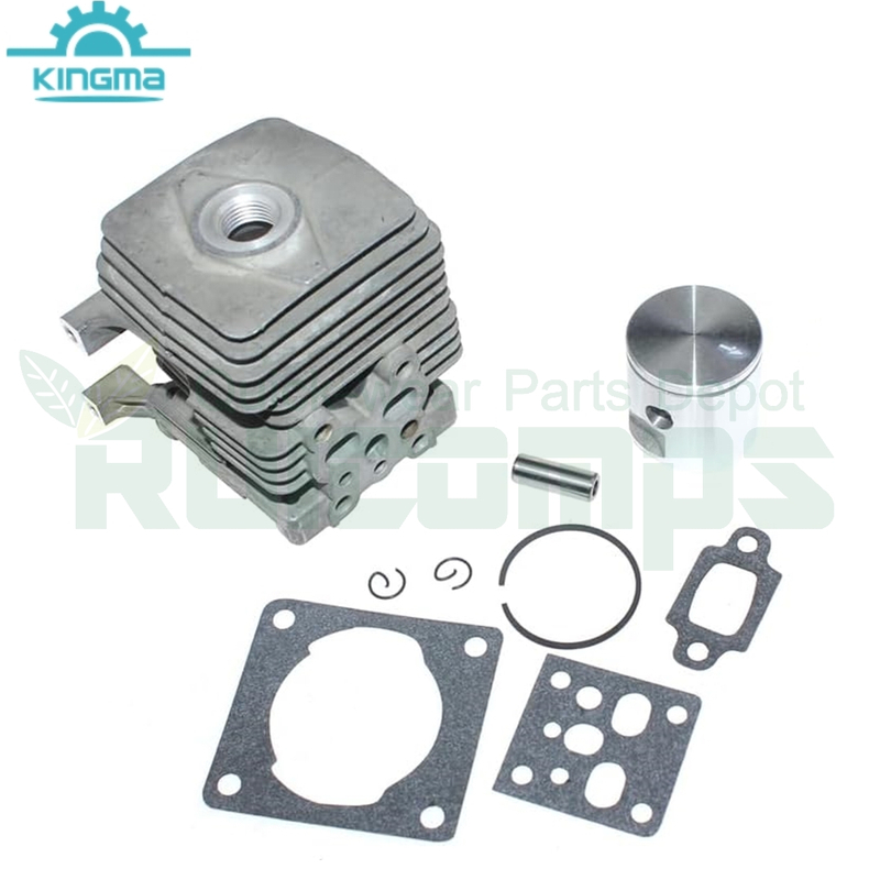 34mm Cylinder Piston Kit Cylinder Assembly Compatible with Stihl FS38 2-Mix FS55 2-Mix FS55R 2-Mix